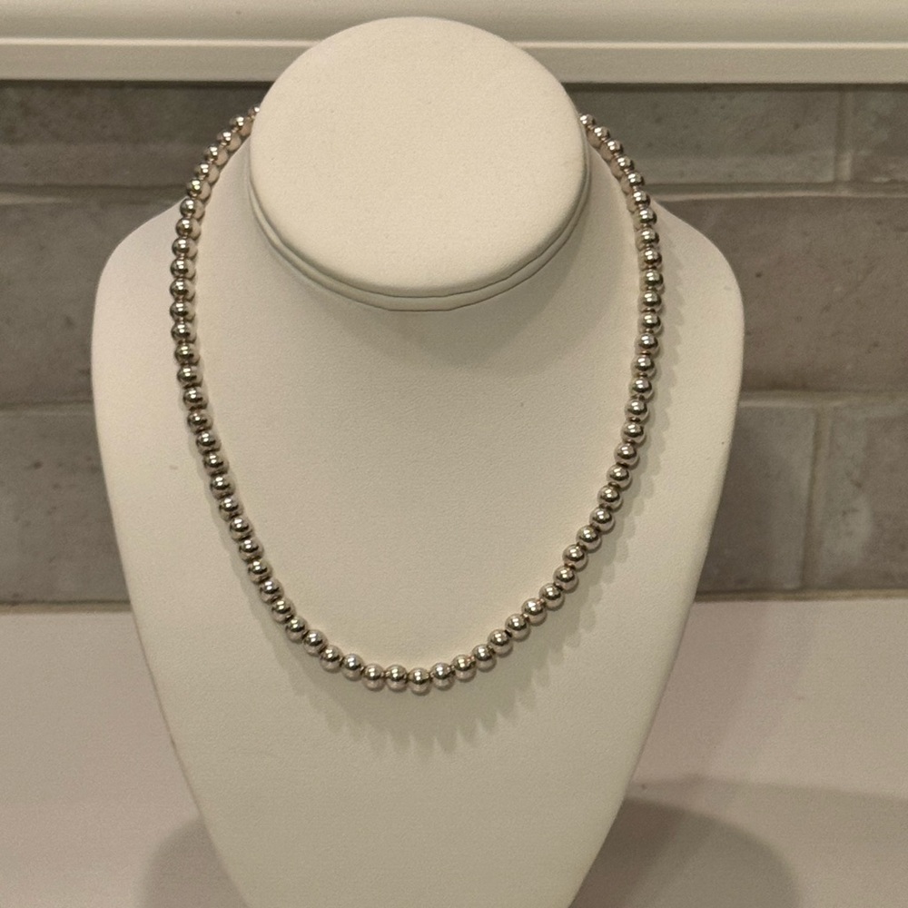 Silpada Elegant Silver Bead Necklace